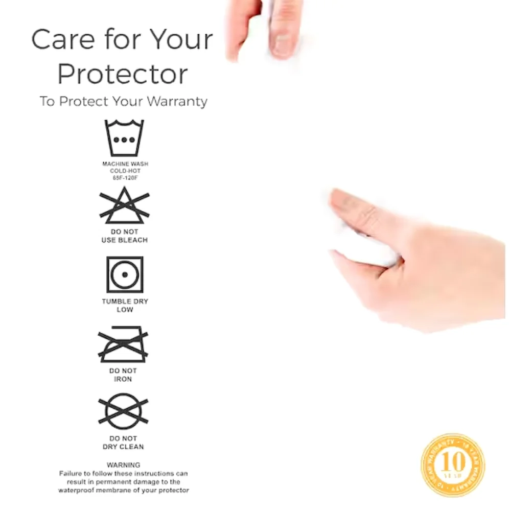 Linenspa Zippered Mattress Encasement - Waterproof & Bed Bug Proof - Twin